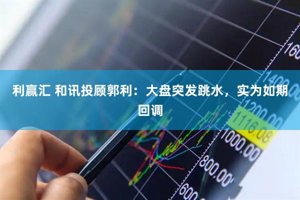 利赢汇 和讯投顾郭利：大盘突发跳水，实为如期回调