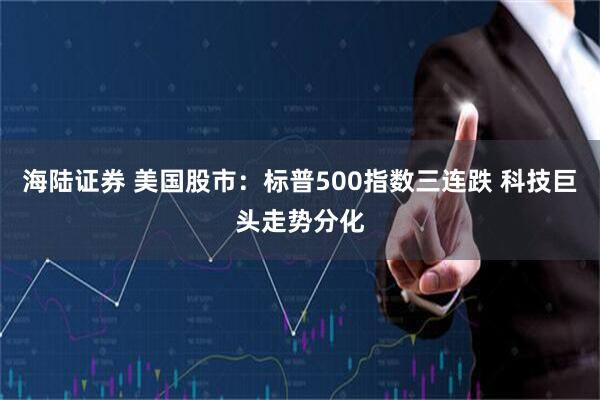 海陆证券 美国股市：标普500指数三连跌 科技巨头走势分化